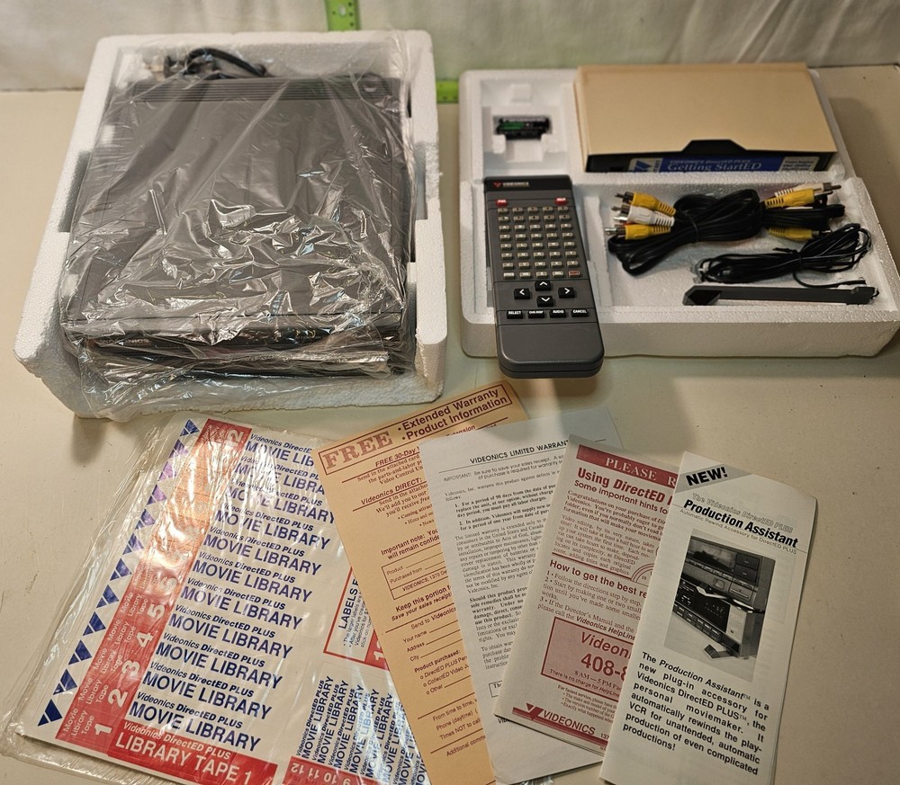 VIDEONICS DIRECTED PLUS MANUAL REMOTE CONTROL Complete NOS?