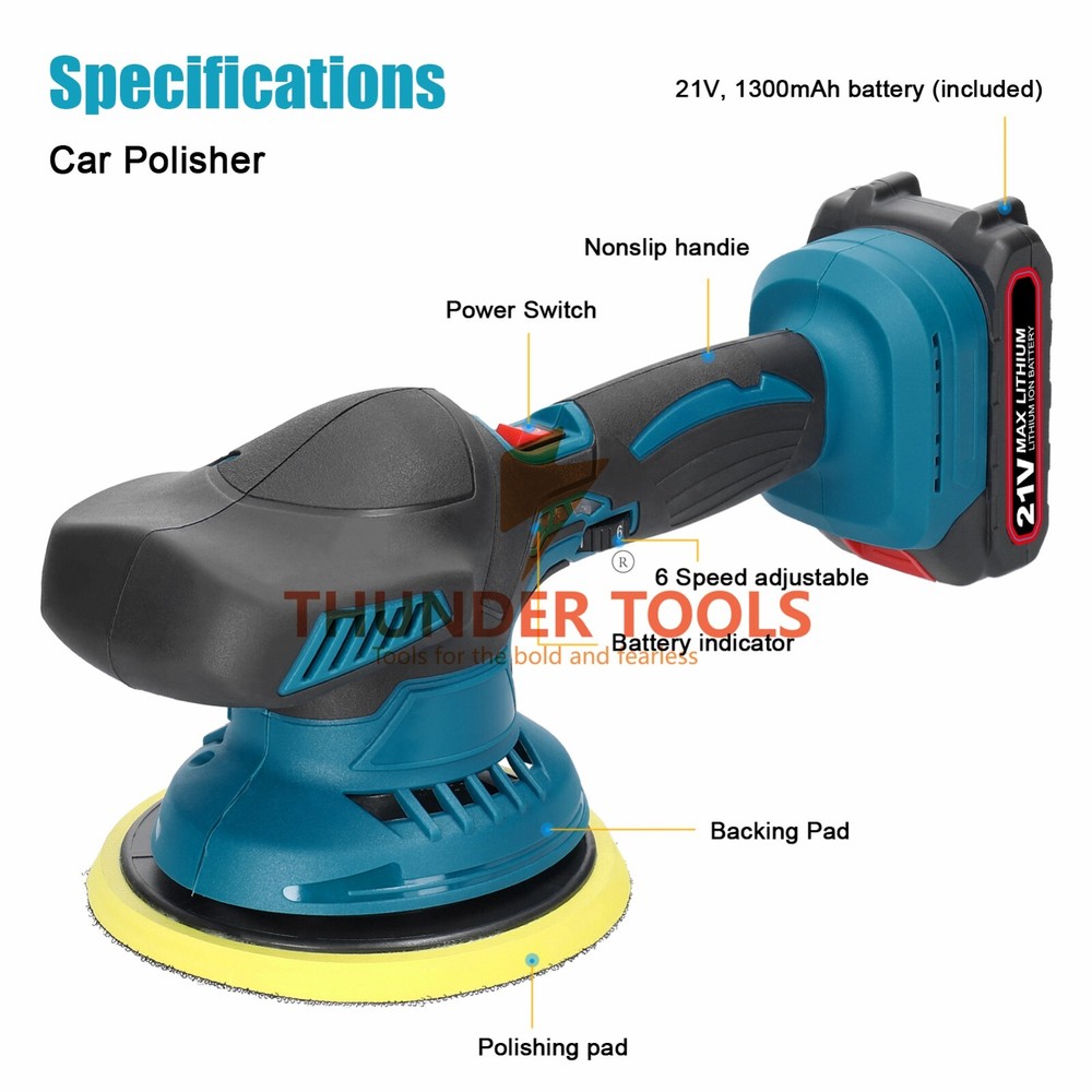 Thundertools Electric Multifunctional Cordless AutoCar Polishing Machine Tools