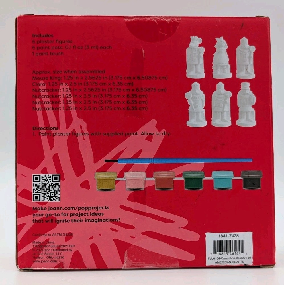 Christmas Paint Kit 6ct Nutcracker Pop!
