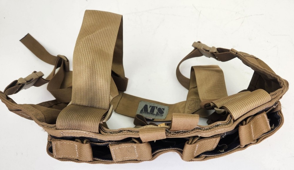 ATS Tactical Modular Chest Harness Coyote MOLLE EUC