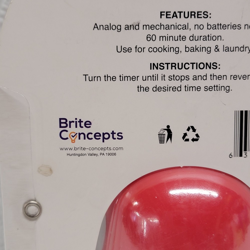 Culinary Elements Red Owl Bird 60 Minute Kitchen Timer