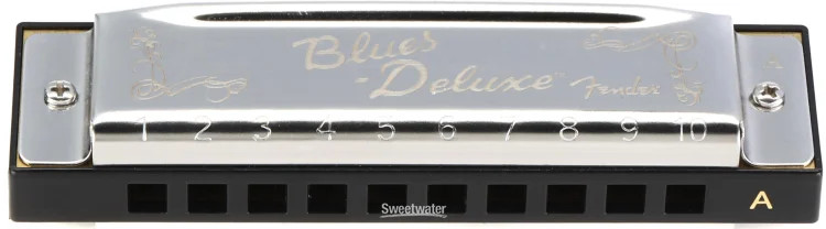 Fender Blues Deluxe Harmonica 3-pack with Case