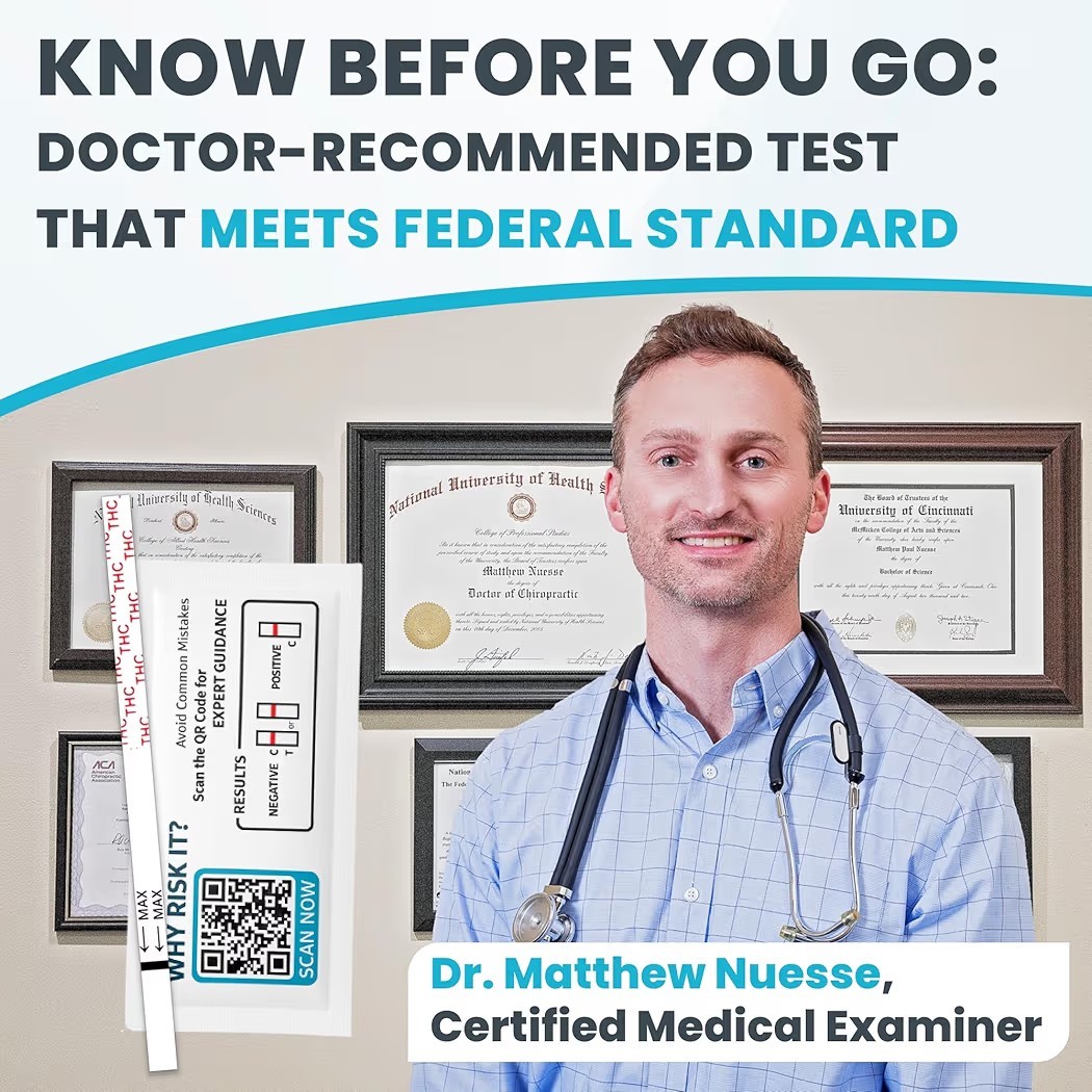 THC Urine Drug Test Strips For Marijuana 15 Test Strips 50ng/ml Cutoff Level