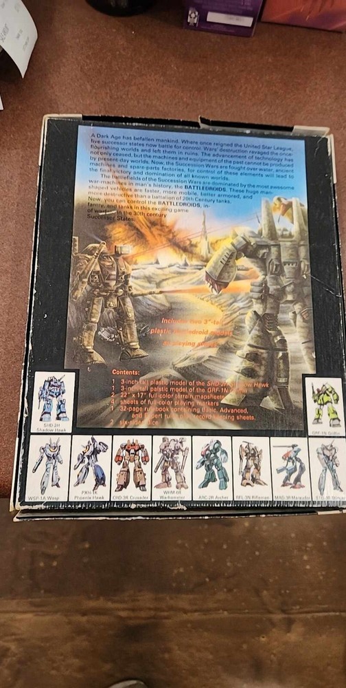 FASA Battletech: Core Box Set Battledroids 1604 First Edition Incomplete