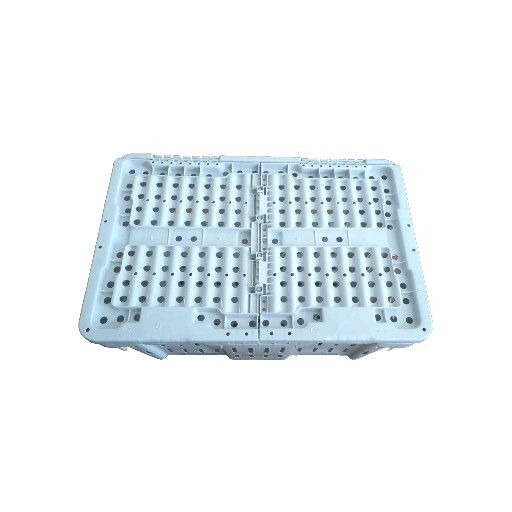 6 Pack Seafood Plastic Crab Crate / Lug With Lid