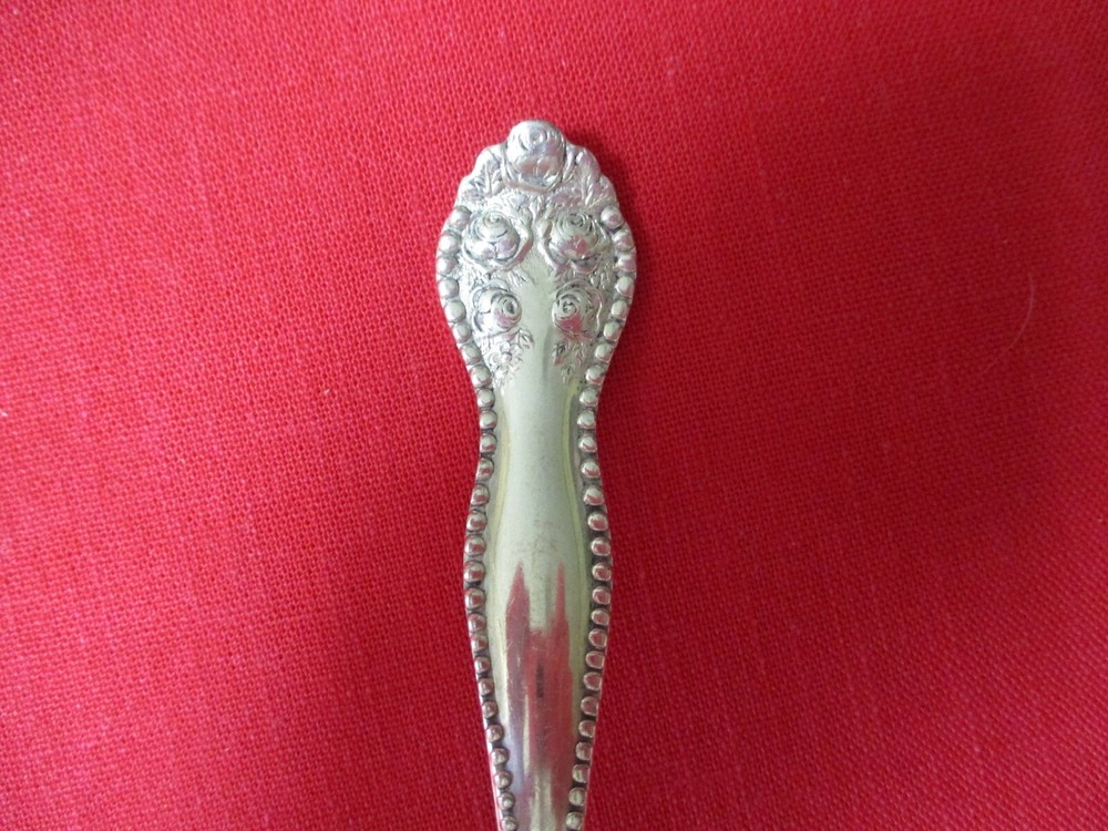 EEH Smith Silverplate Sauce Ladle, 1910 Rose Stk#P