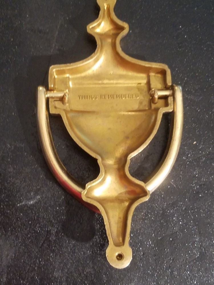 THINGS REMEMBERED SOLID BRASS DOOR KNOCKER Engraved "CASEY"