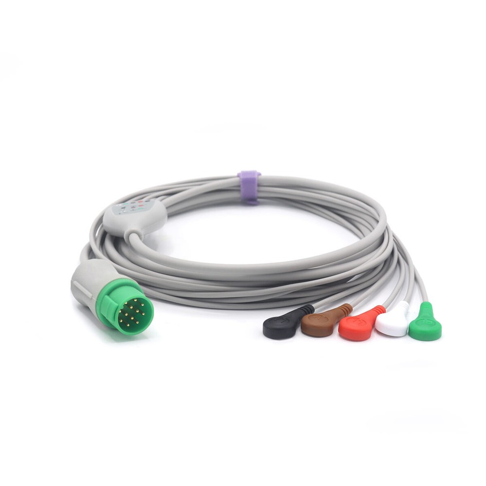 Biolight 15-027-0001 ECG Compatible 5 Leads - Snap