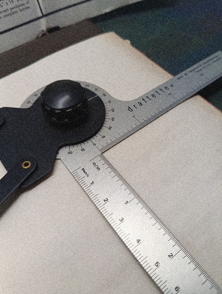 Draftette Portable Drafting Tool Laptop Portfolio With 2 Protractors And Instruc