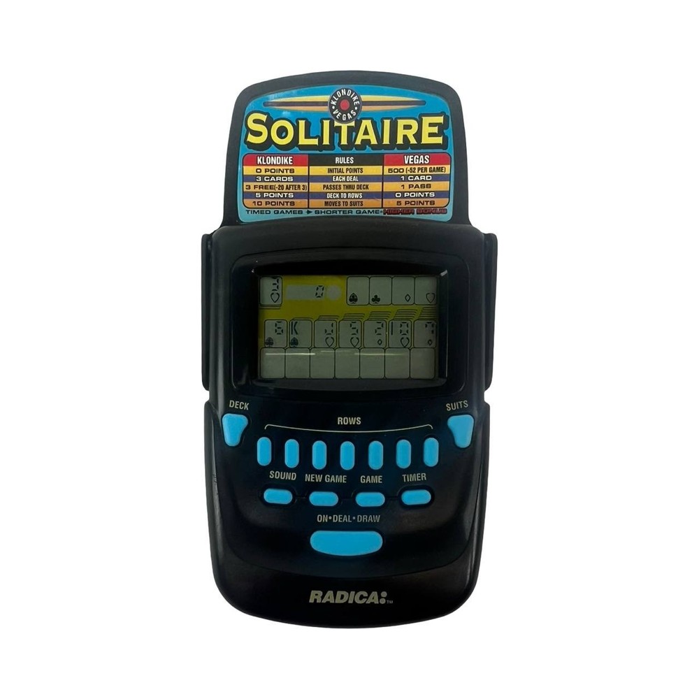 Radica Solitaire Klondike Vegas Electronic Handheld Game 3620