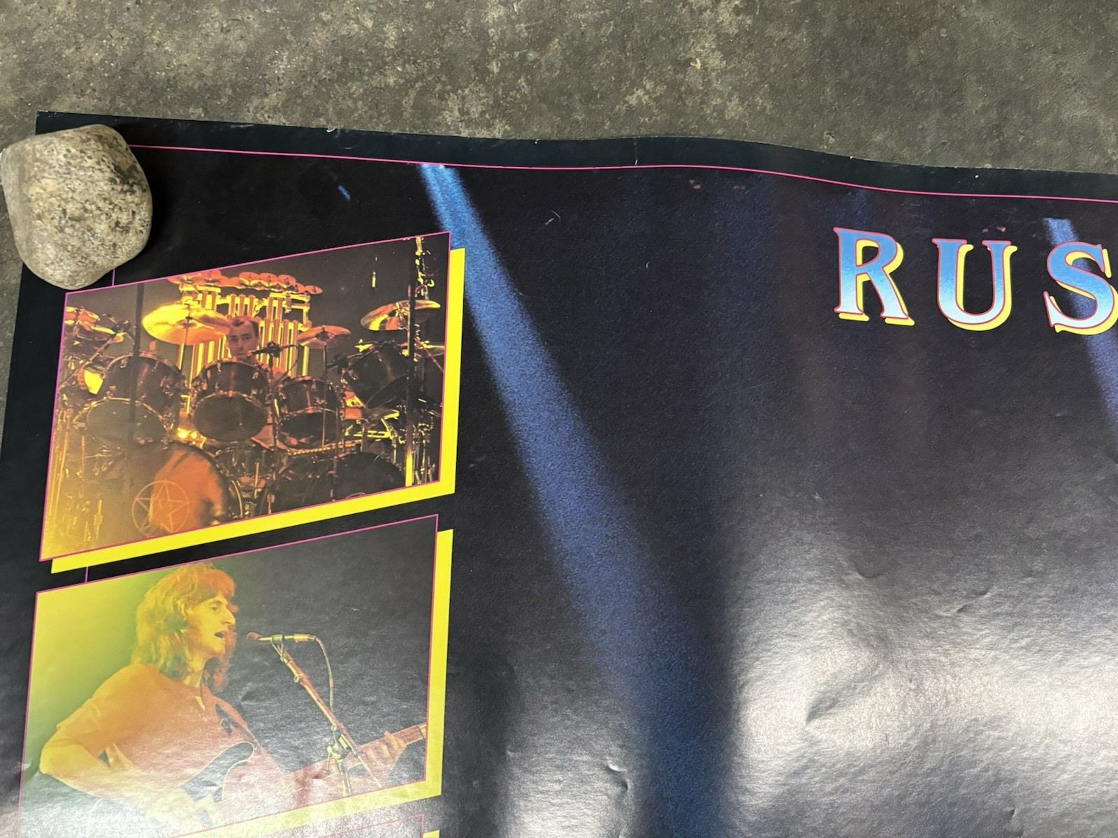 RUSH collage 1982 Canadian Rock Poster Vintage C2896
