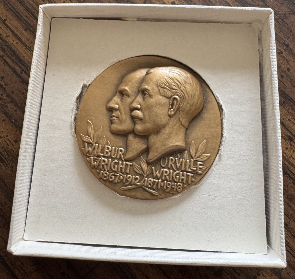 Wright Bros Great American NYU HOF Bronze Medal Medallic Art Co In Box Rare