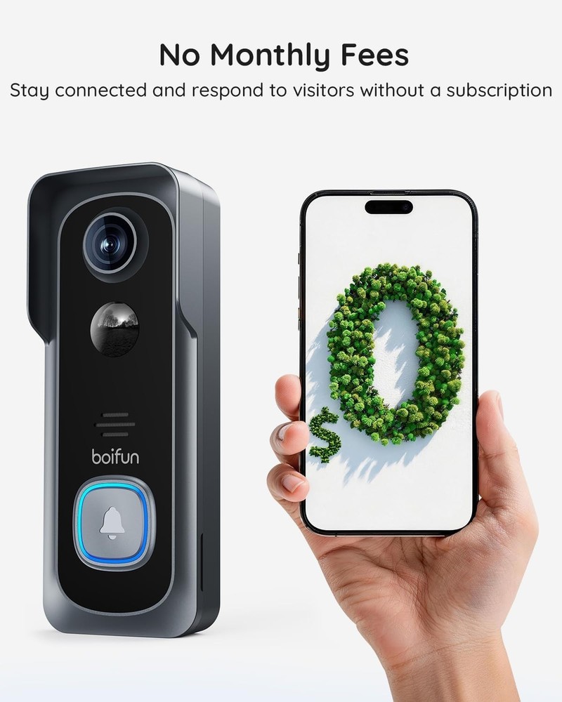 Advanced Wireless Doorbell – HDR Night Vision, Motion Alerts