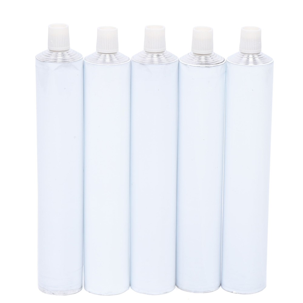 100Pcs Reusable Aluminum Empty Unsealed Toothpaste Tubes Needle Cap Full Box