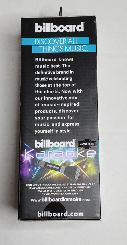 BILLBOARD BLUETOOTH WIRELESS KARAOKE MIC & SPEAKER, NEW, BB567