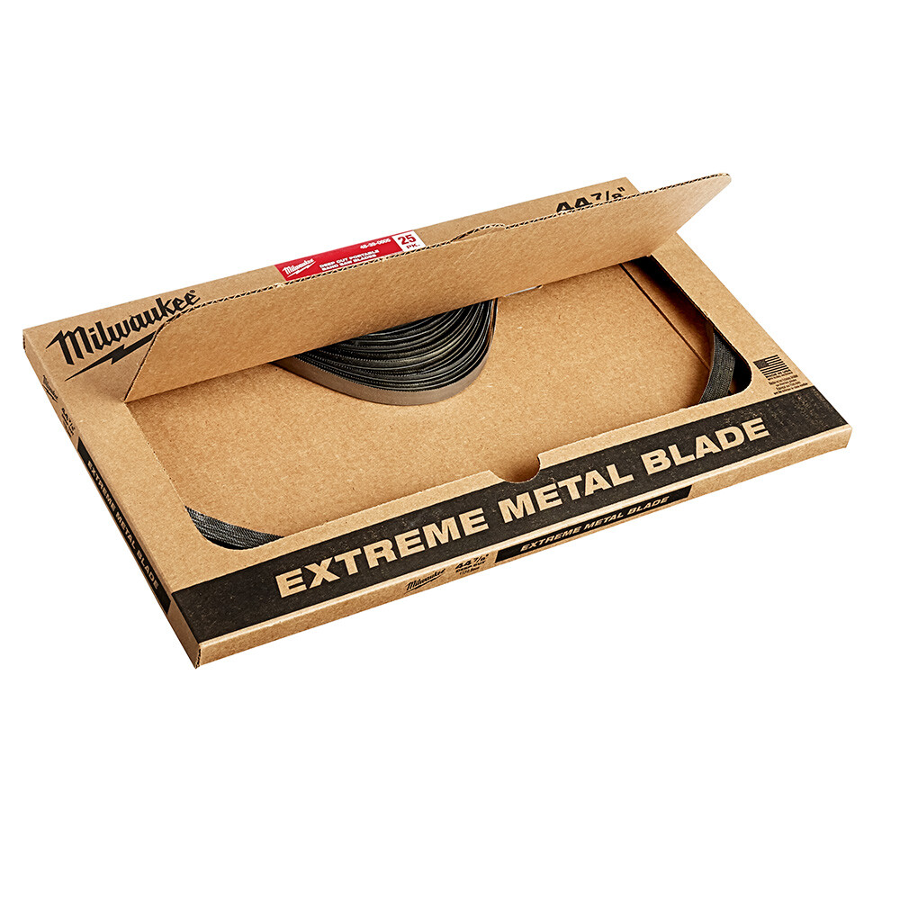 Milwaukee 48-39-0605 44-7/8" Extreme Thick Metal Bandsaw Blades Deep Cut (25-PK)