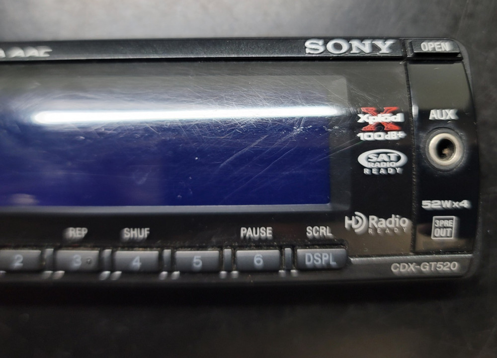 SONY CDX-GT520 FACEPLATE ONLY
