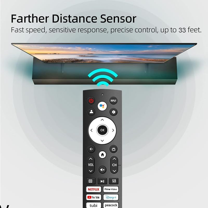 Universal Remote Control for Hisense Smart Google TV Series, Replacement for UHD