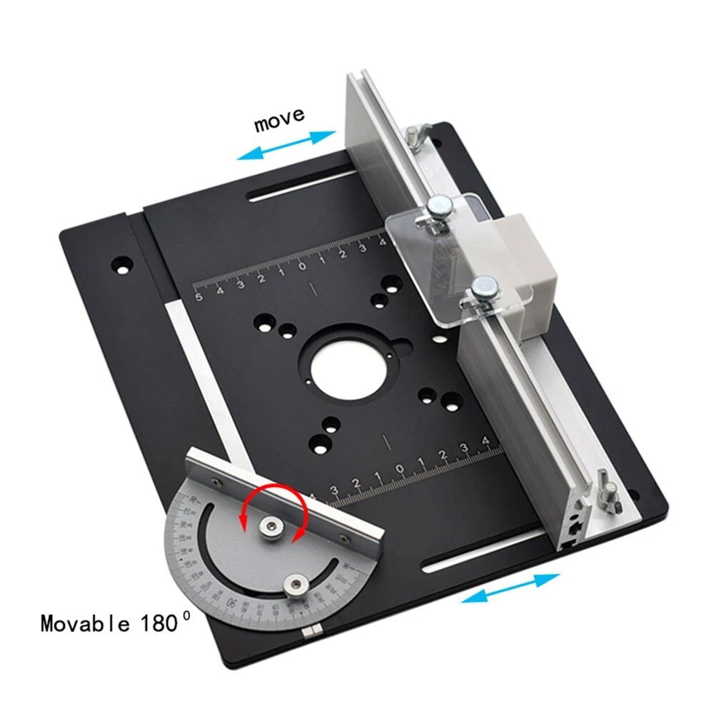Multifunctional Aluminium Router Table Insert Plate for Working Benches