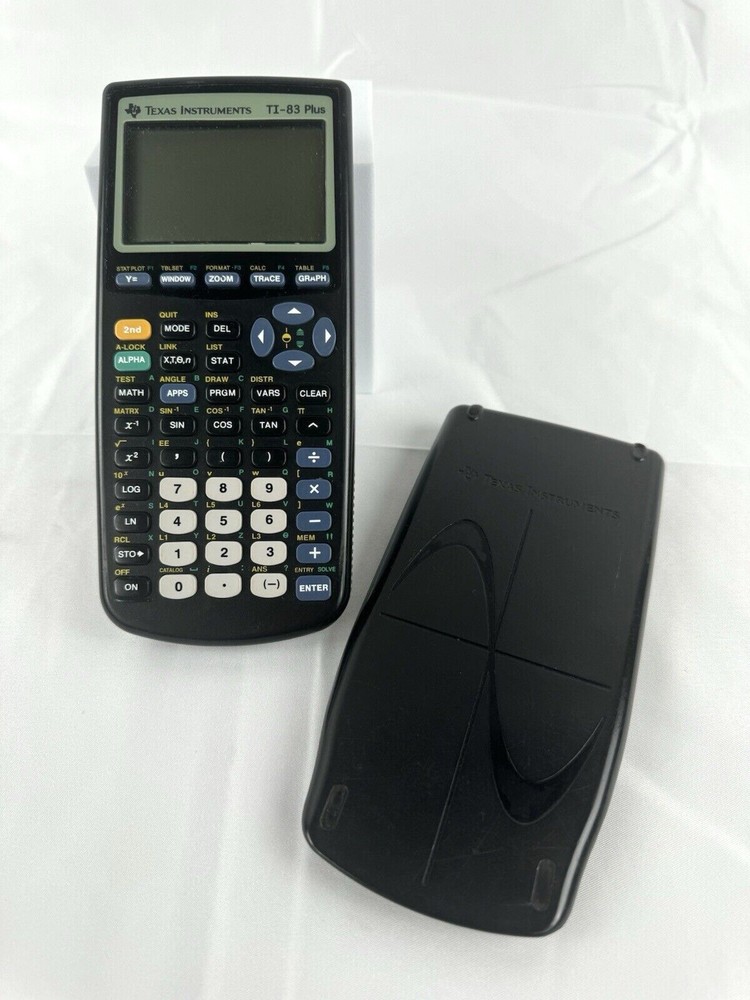 Texas Instruments TI-83 Plus Graphing Calculator with Cover Tested Working