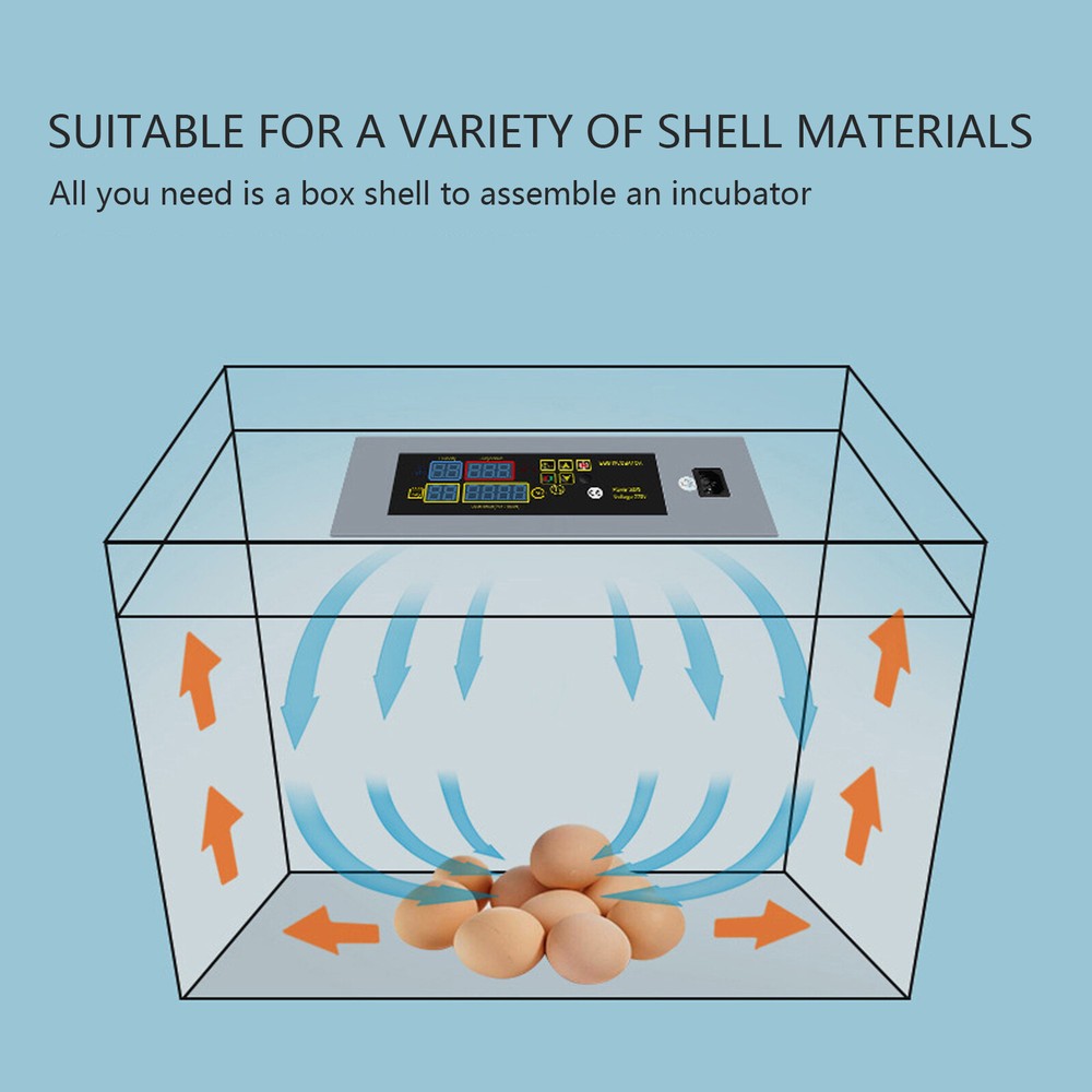 US Plug 110V Egg Incubator Automatic Hatcher DIY Poultry Hatching Machine AD