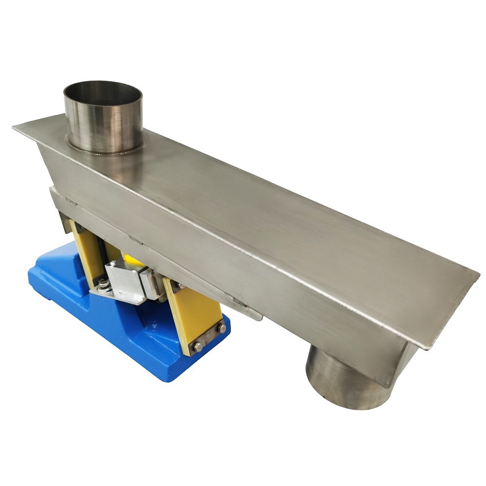 Small Electromagnetic Closed Vibration Feeder Feeding Machine W/ Controller 110V