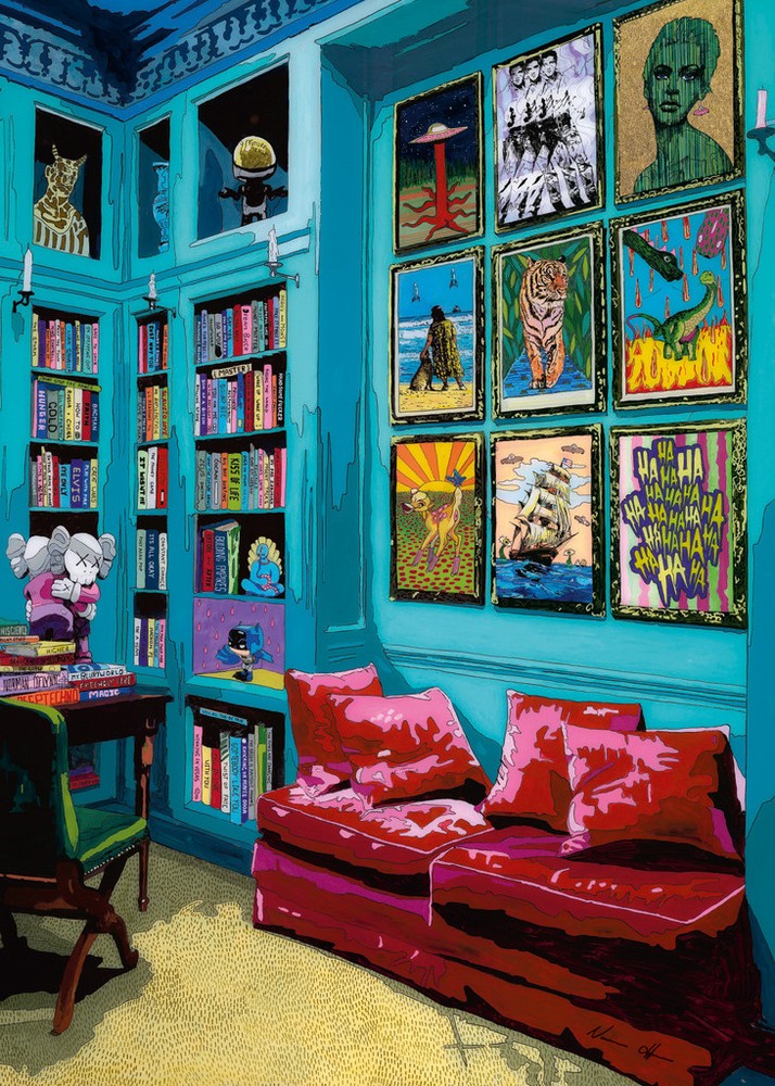 Heye: Room With Red Sofa: 1000 Piece Puzzle