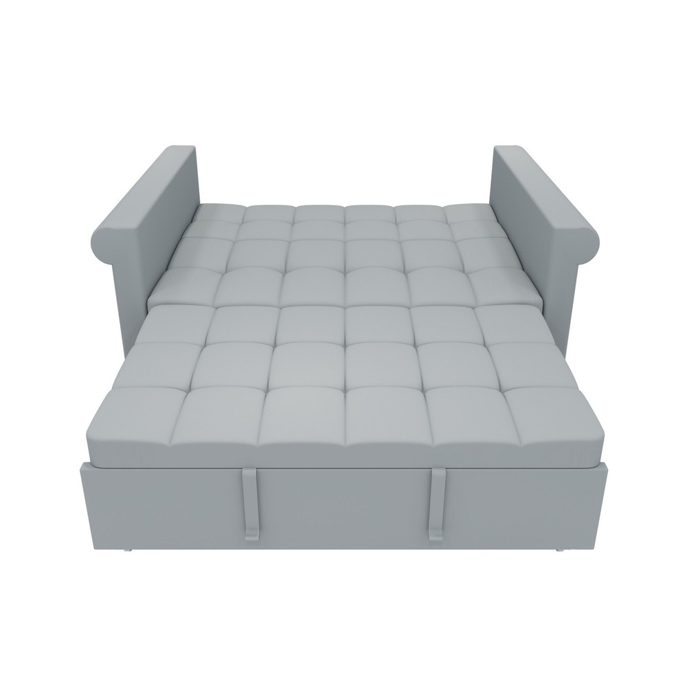 Convertible Sleeper Sofa Bed Modern Velvet Loveseat Sofa Couch w/ Pull-Out Bed