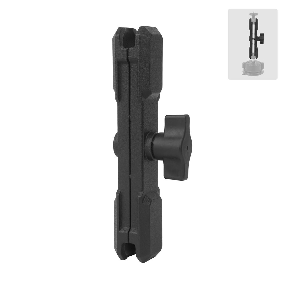 Mechrig Double Socket Arm,Extension Arm Compatible Large socket arm, Black