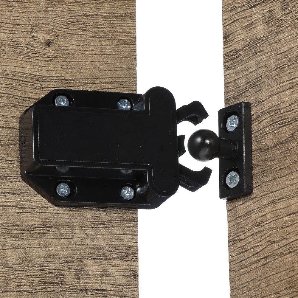 4 Pack Push Latches for Cabinets Push to Open Self-Locking Drawer Door Hardware