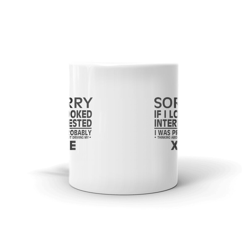 Thinking About Driving My XE Tea Coffee Ceramic Mug Office Work Cup