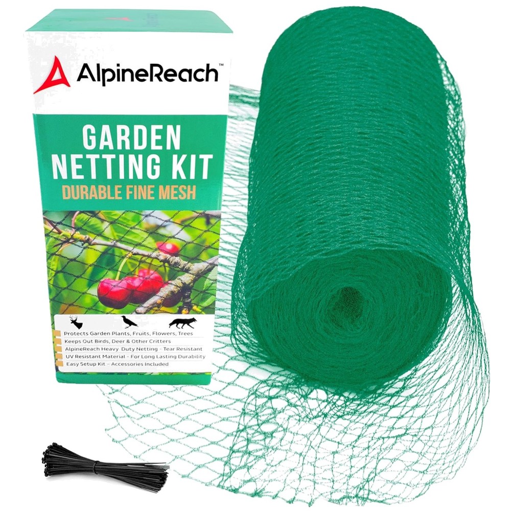 Green Fruit Tree Net with Zip Ties