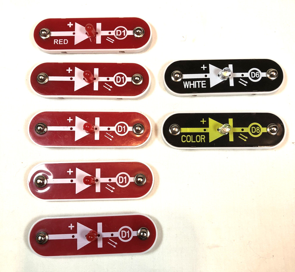 ELENCO Snap Circuits - LED Component Lot - 7 Pcs ** (see description)