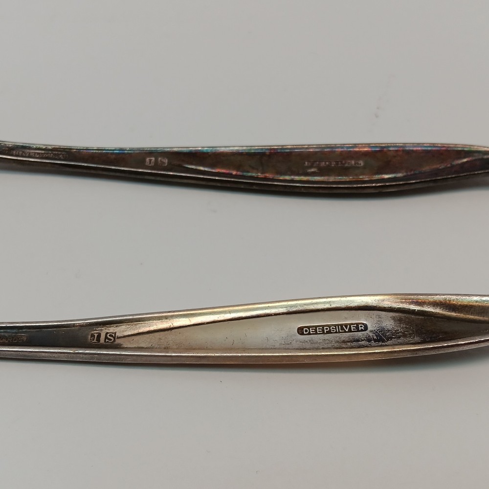 Vintage Holmes & Edwards Serving Meat Fork Spoon Deepsilver IS 1950s