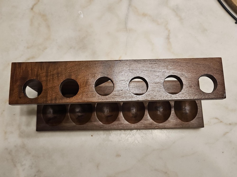 Vintage Estate 6 pipe rack / pipe display / pipe stand #28