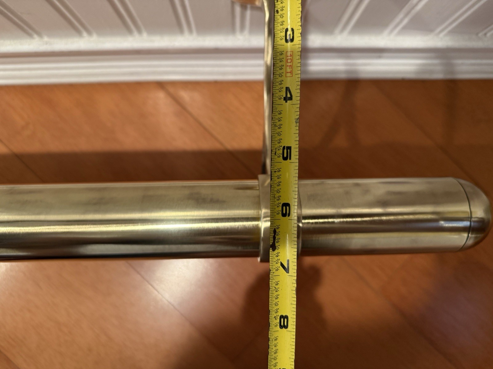 BRASS FOOT RAIL-BRASS BAR RAIL-HOME BAR COMPLETE RAIL 27.5”