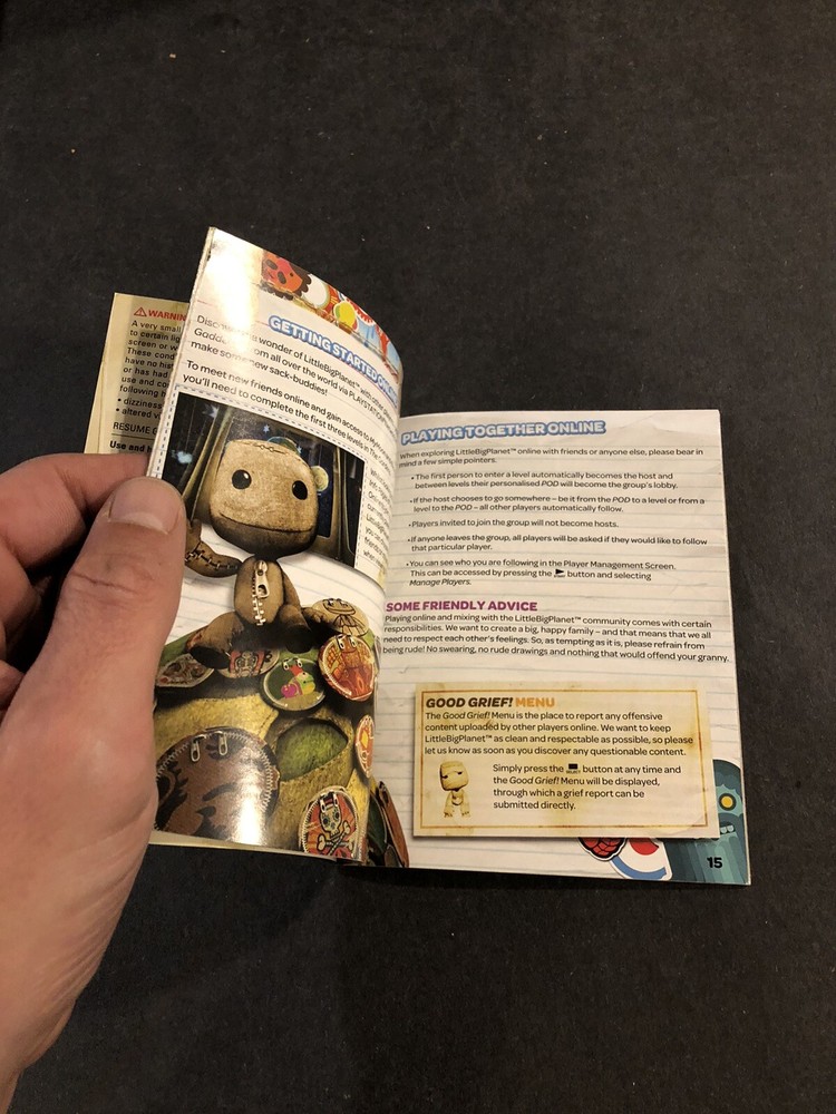 Big planet ps3 Manual Only