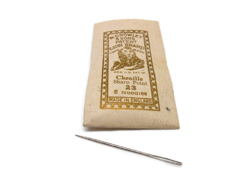 W. Crowley & Sons CHENILLE Sharp Point Needles Hand Needles Size 23 (6 pc pack)