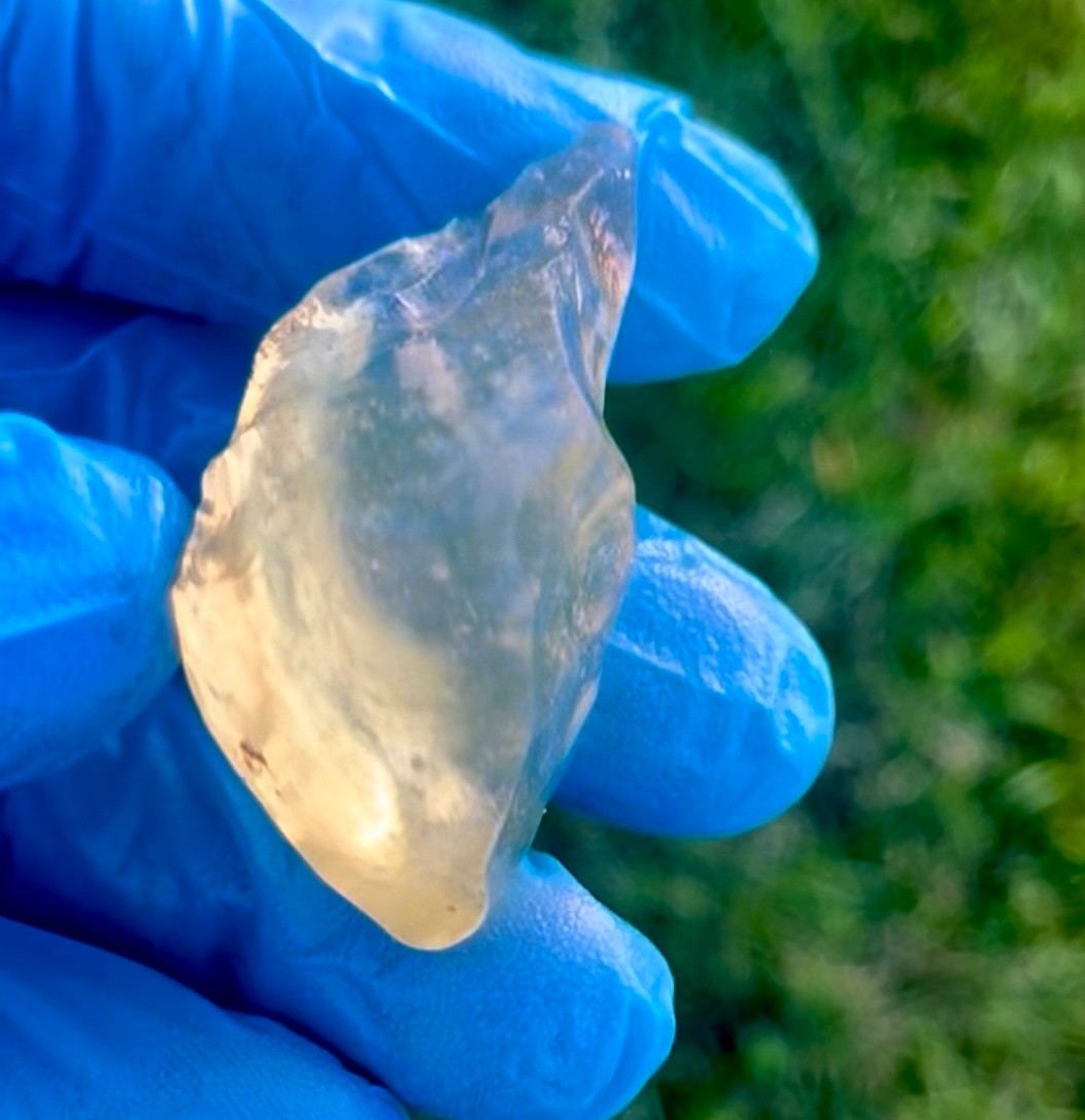 Libyan Desert Glass Meteorite Tektite impact specimen(115crt)Cristobalite Gem AA