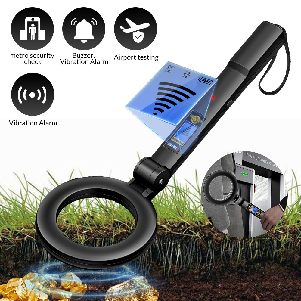 NEW LCD Handheld Metal Detector High Sensitivity Scanner Vibrations Alerts Tool