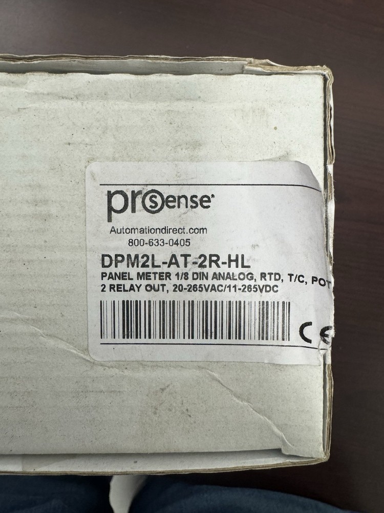 ProSense DPM2L-AT-2R-HL digital panel meter