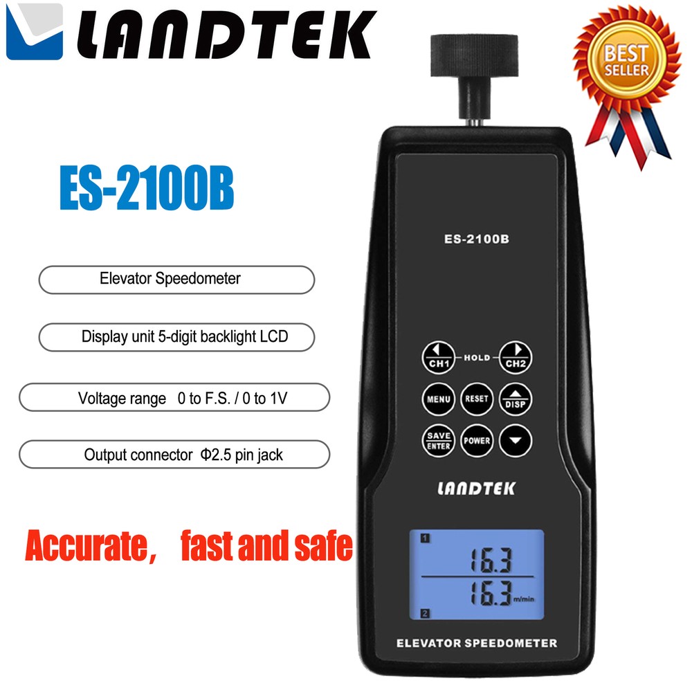 LANDTEK ES-2100B Speedometer Memory Function,Inspection of an Elevator