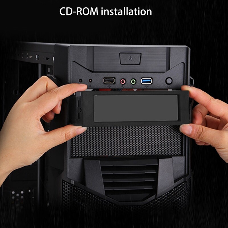 PC CPU 5 Channel Fans Controller Speed Control Adjuster LCD Cooling Front Panel