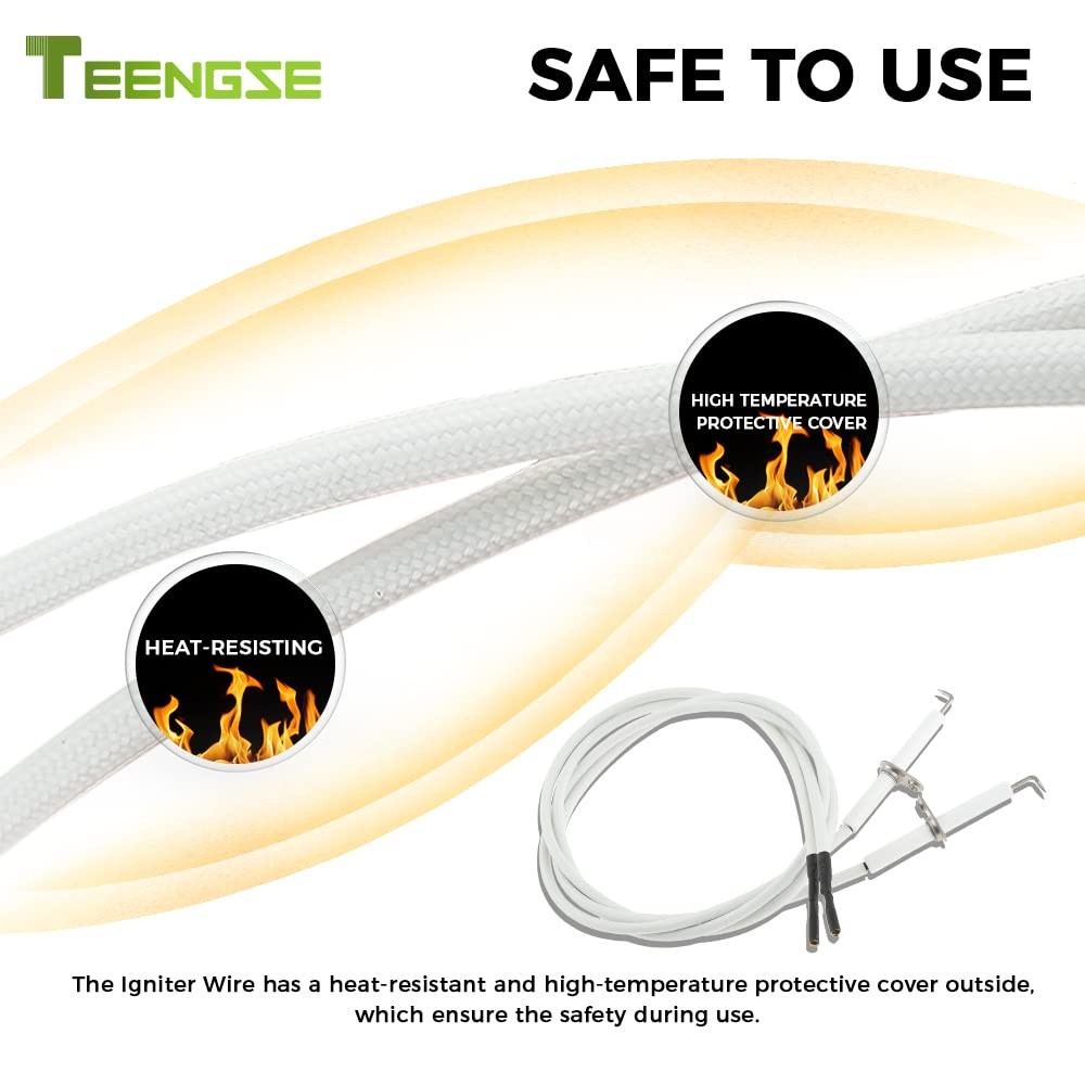 TEENGSE Igniter Ceramic Electrode, 2PCS Electrode white