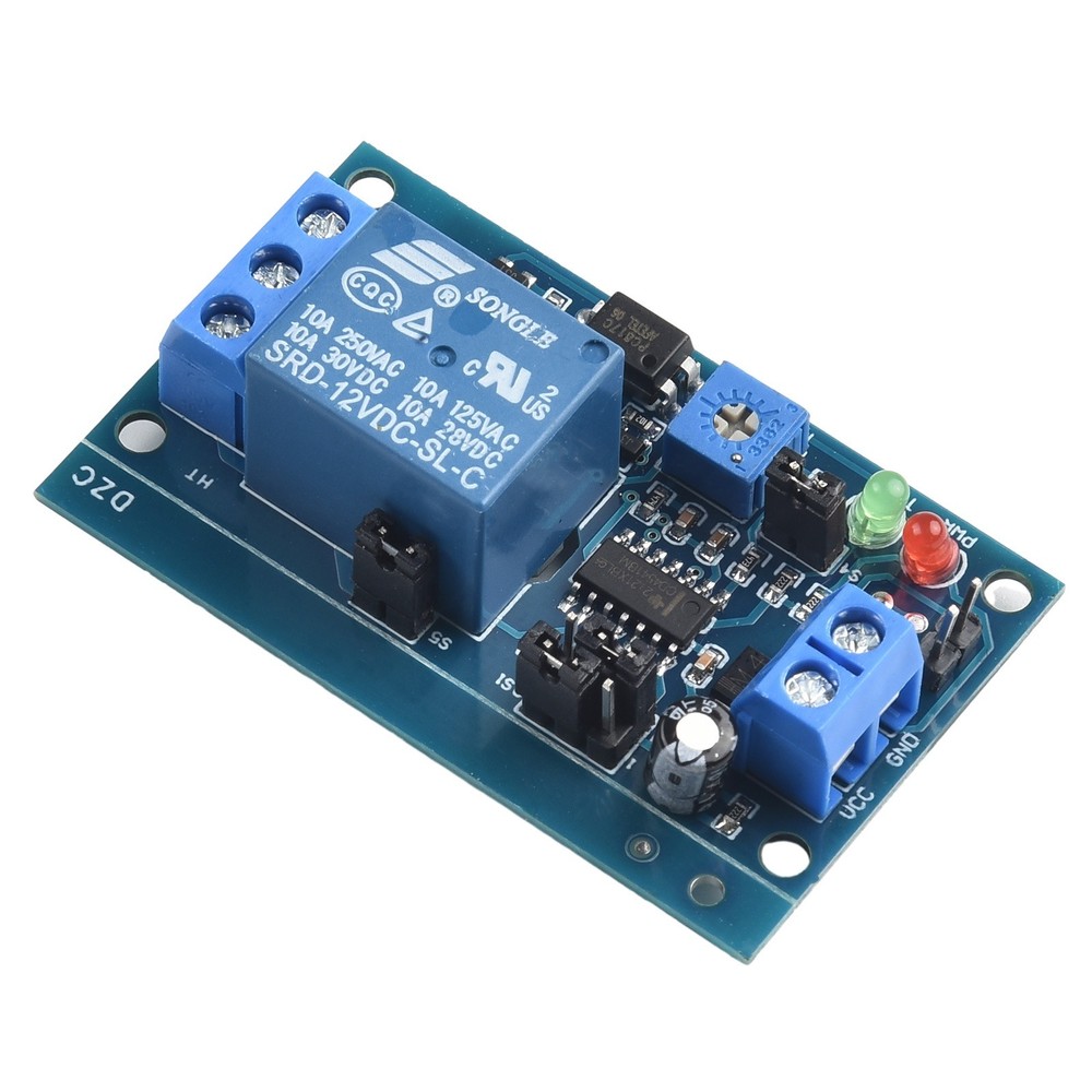 12V DC Delay Relay Switch with Time Adjustment and Protection Features
