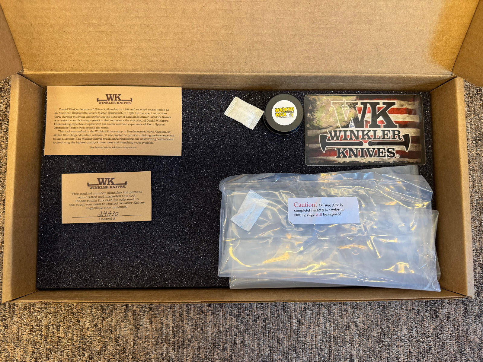 RARE Winkler Combat Hammer Axe TAD Edition OD Green