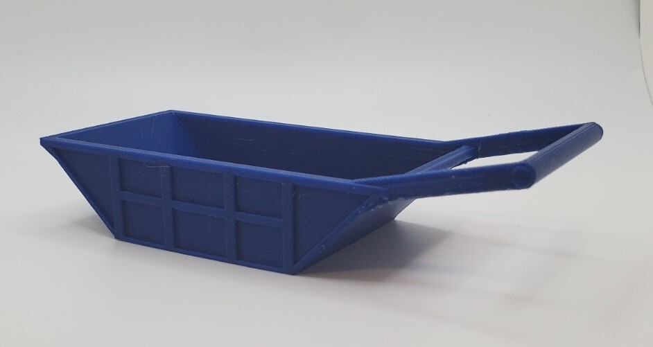Custom 1/50 Scale 12 Cubic Yard Bedding Box in Blue