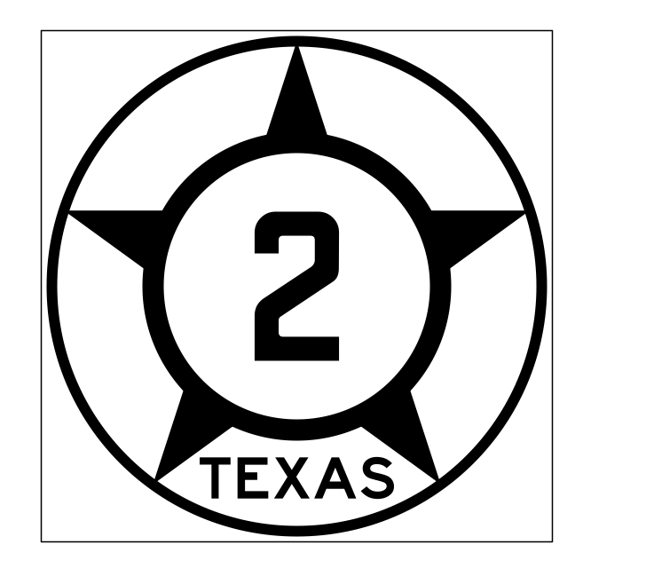 Texas State Highway 2 Sticker Decal