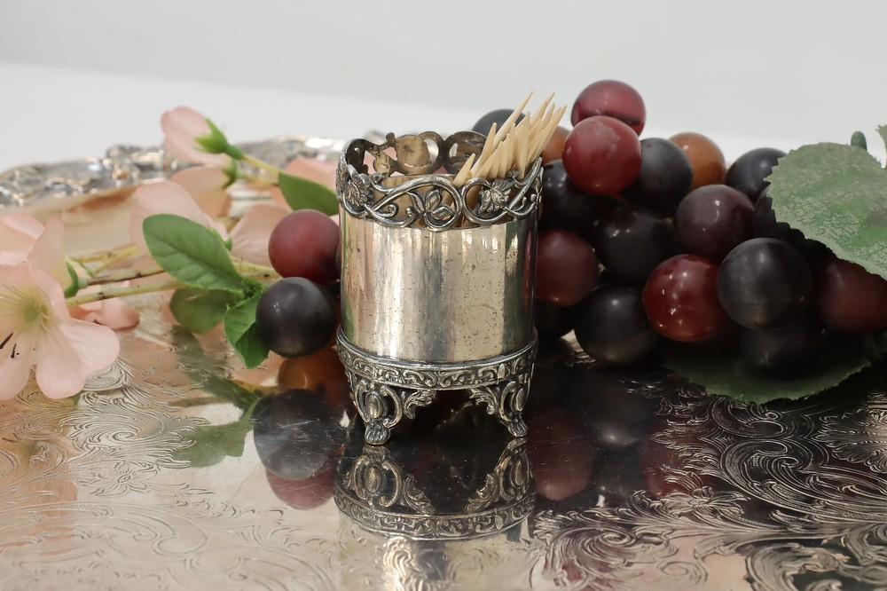 Victorian Antique Silverplate Toothpick Holder, Webster #45996