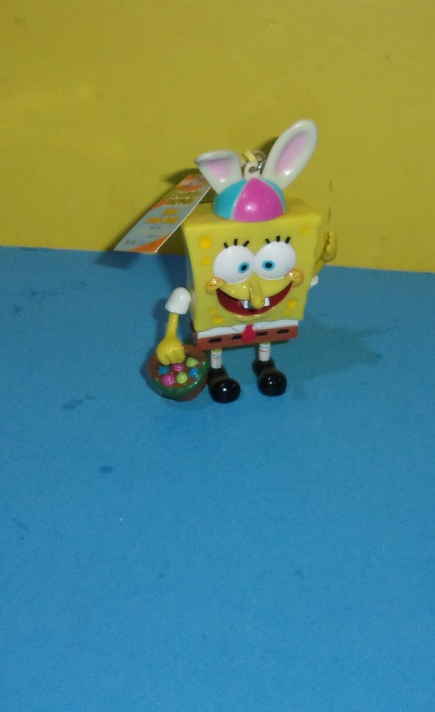 4" Frankford SPONGEBOB Easter Bunny CANDY BUDDY Container Clip